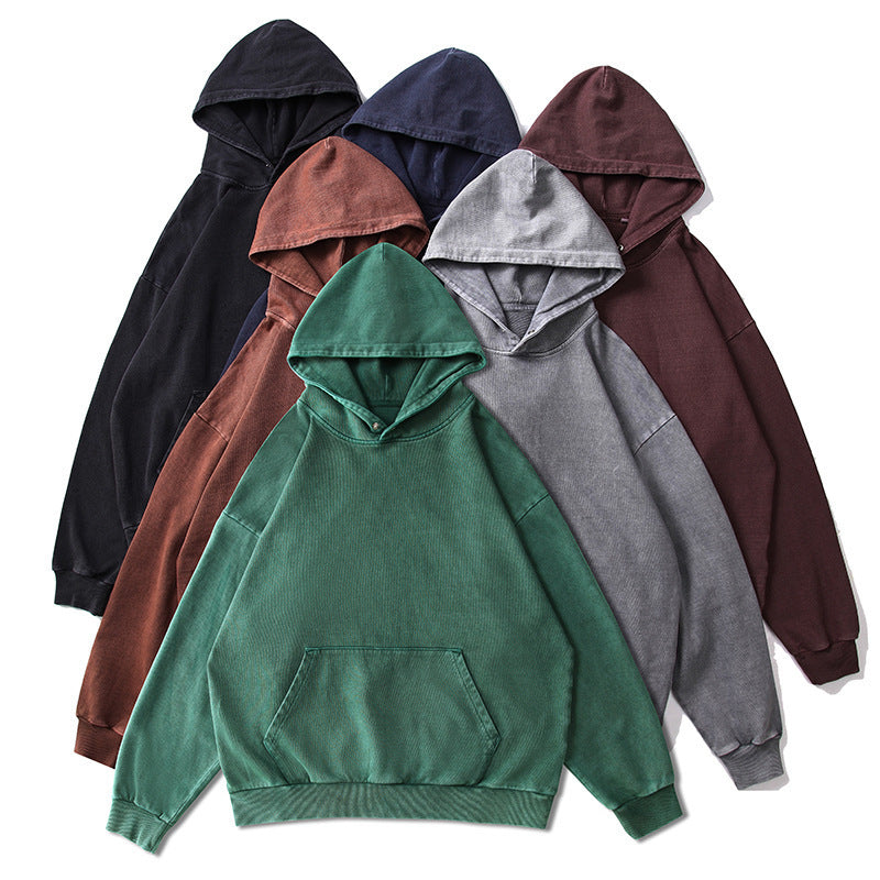 Unisex Oversized Hoodie with Kangaroo Pocket and Vintage Wash Fashion Glam