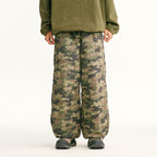 Men's loose-fitting ripstop leisure pants with camouflage pattern and elastic drawstring waistband Fashion Glam