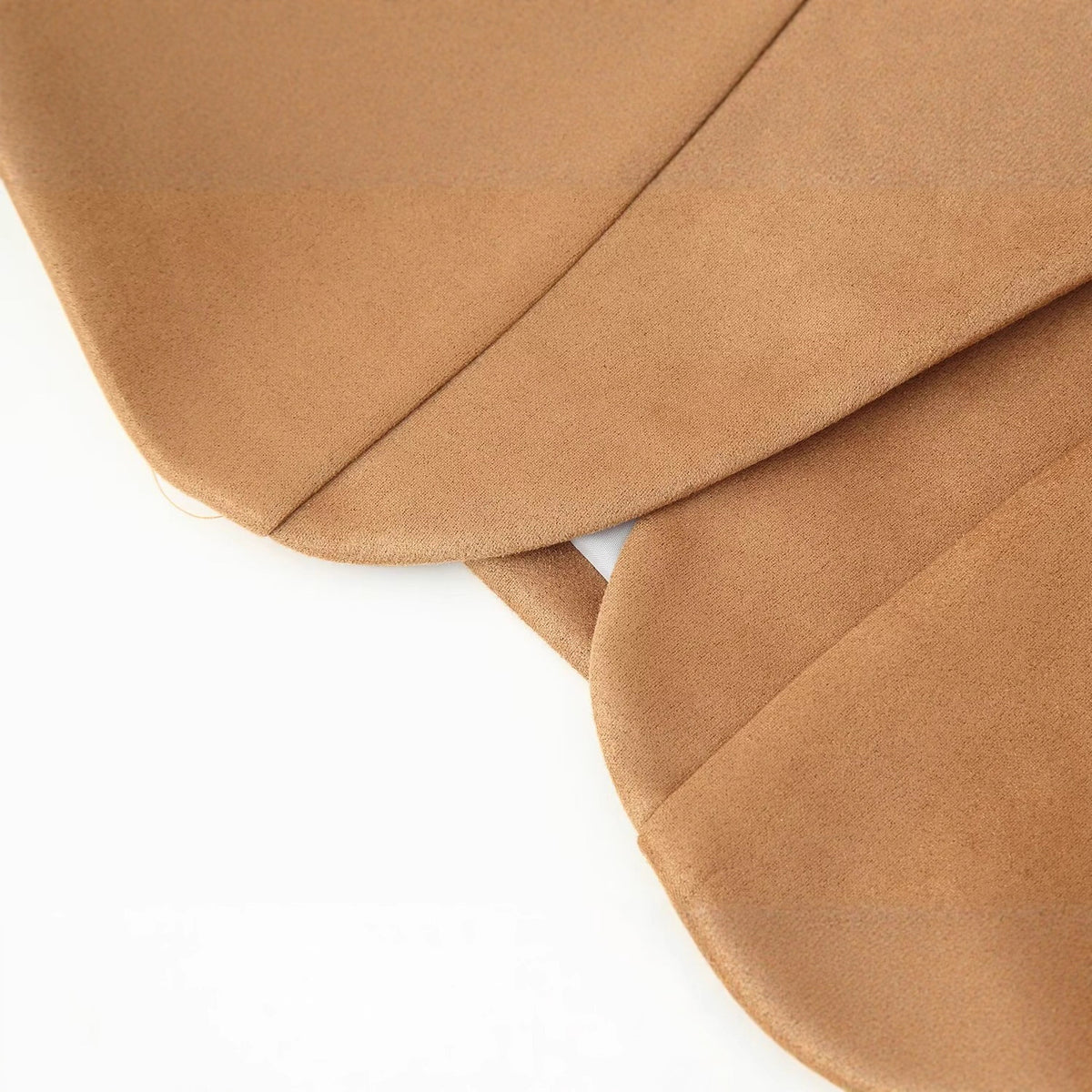 Ladies short blazer made of suede look with shawl collar and rounded hem Fashion Glam
