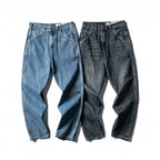 Men's Wide Baggy Jeans made of robust denim with a high waist and used wash Fashion Glam