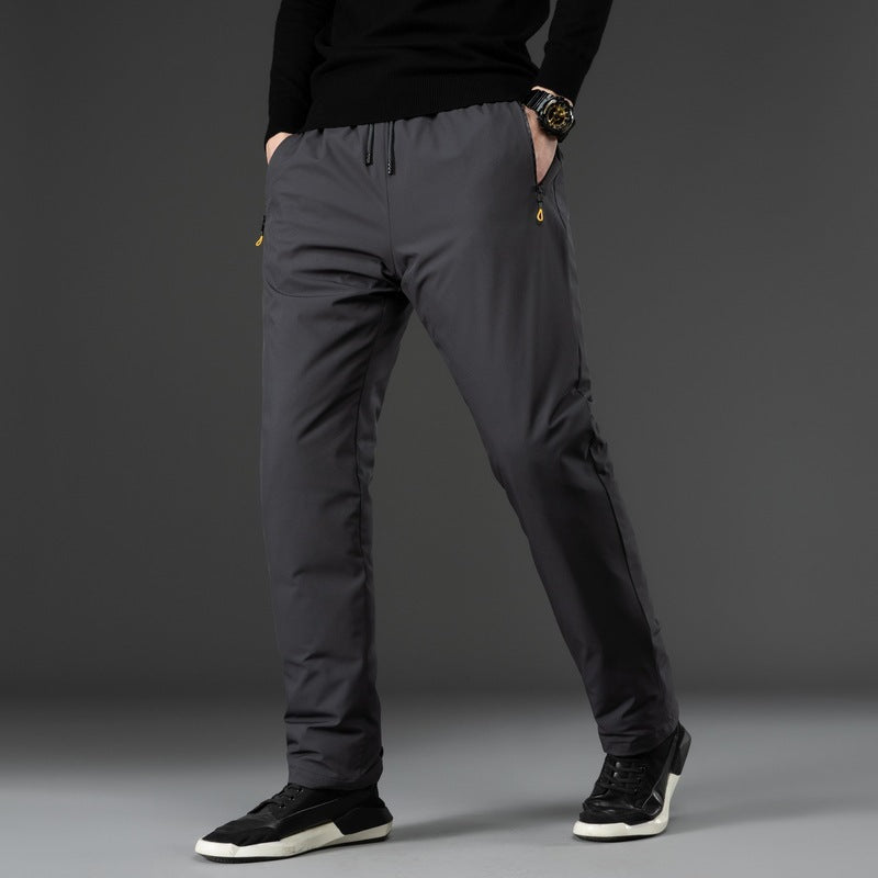 Men's Technical Jogging Pants with High Comfort Waistband, Tapered Cut and Stretch Fabric Fashion Glam