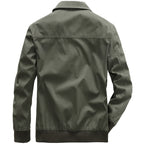 Men's lightweight field bomber jacket with stand-up collar and flap pockets Fashion Glam