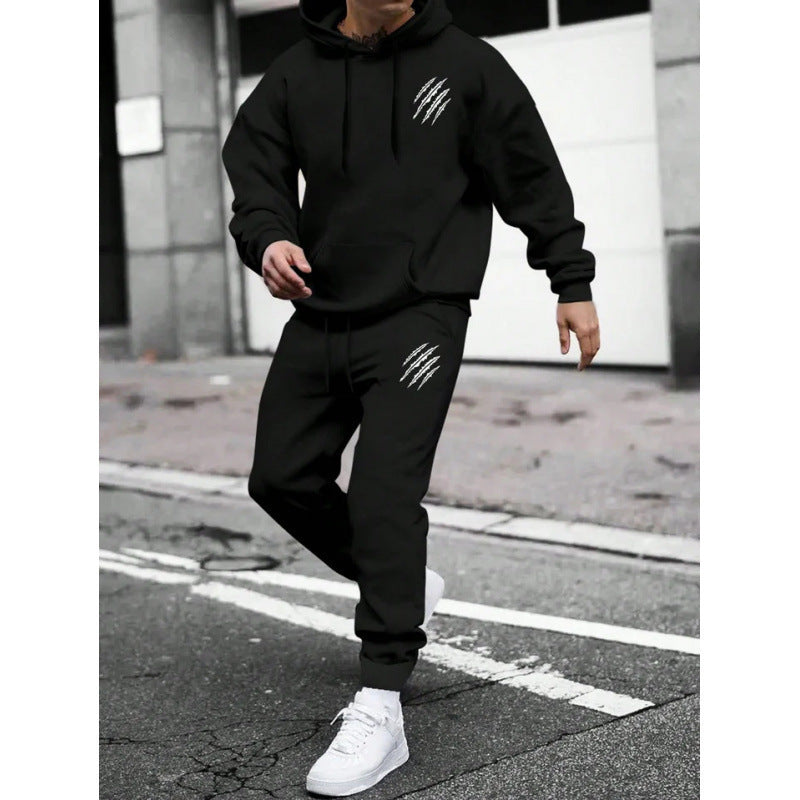 Men's tracksuit with modern graphic design and practical pockets Fashion Glam