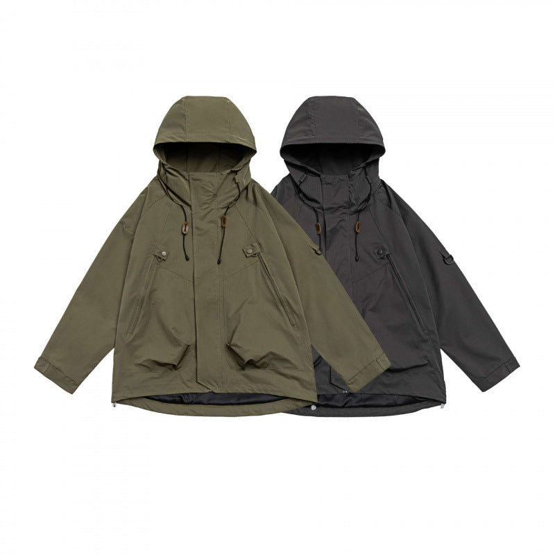 Unisex Oversized Utility Parka with hood, concealed front placket and multifunctional pockets Fashion Glam