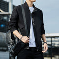 Men's Lightweight Urban Tech Blouson with Nanocoating, Stand Collar and Concealed Zipper Pockets Fashion Glam