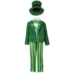 Men's costume as Irish Leprechaun with hat and detailed accents Fashion Glam