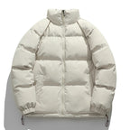 Unisex Padded Quilted Transitional Jacket with High Collar and Adjustable Hem Fashion Glam