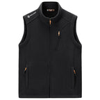 Men's fleece thermal vest with organizer chest pocket and wind-resistant structure Fashion Glam