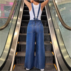 Women's overalls in wide-leg design with a relaxed fit, adjustable straps, and functional pockets Fashion Glam