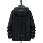 Men's Lightweight Softshell Outdoor Jacket with Hood, Wind and Water Repellent Surface Fashion Glam