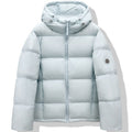 Women's Short Puffer Jacket with XXL Hood and Square Quilting Fashion Glam