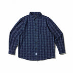 Unisex Boxy Overshirt Jacket made of lightweight cotton blend with check pattern and chest flap pocket Fashion Glam