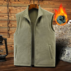 Men's functional vest in urban utility style with organizer pockets and stand-up collar Fashion Glam