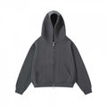 Unisex Oversize Hooded Zip Jacket made of heavy sweat quality with two-way zipper and kangaroo pocket Fashion Glam