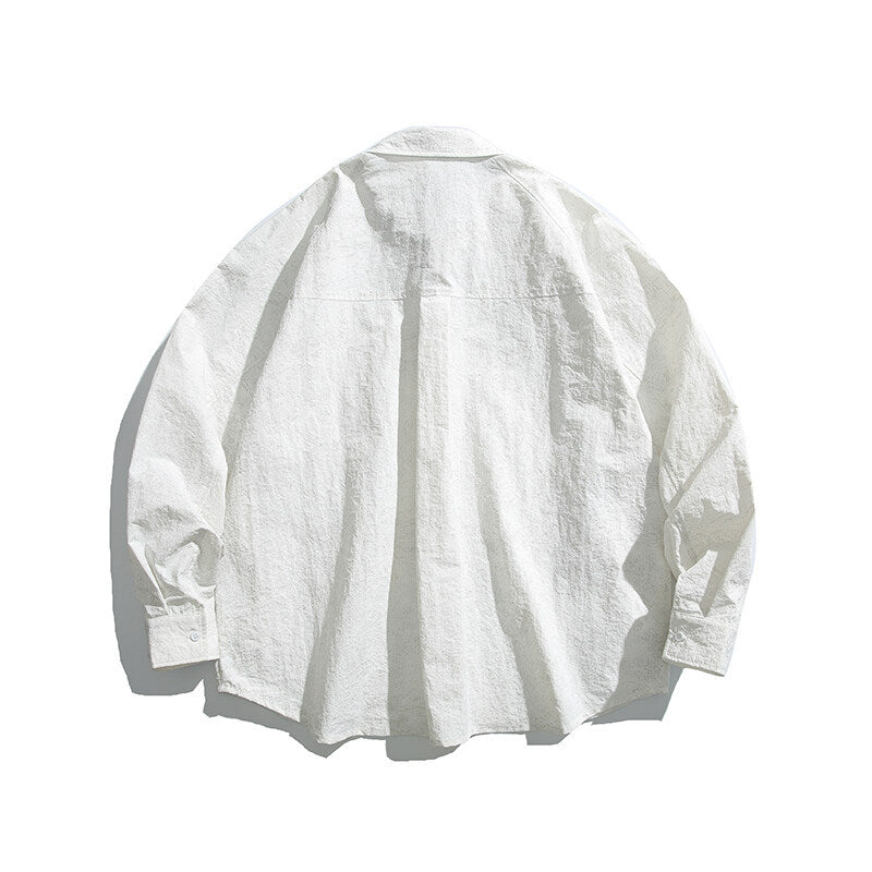 Unisex Boxy Overshirt Jacket with D-Ring and Hidden Chest Pocket Fashion Glam