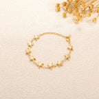 Ladies' bracelet with elegant heart design and fine link chain Fashion Glam