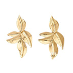 Women’s earrings with elegant leaf design Fashion Glam