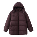 Women's Oversize Padded Coat with Hood and Quilted Thermal Filling Fashion Glam