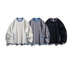 Unisex Lightweight technical oversized sweater with round neckline, zippered pockets, and contrasting finishes Fashion Glam