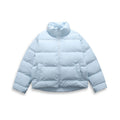 Women's short quilted padded jacket with high stand-up collar and concealed two-way zipper Fashion Glam