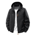 Men's Water-Repellent Ultra-Light Windbreaker with Hood, Zipper, and Chest Pocket Fashion Glam