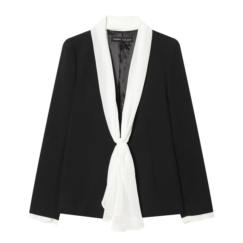 Women's wide suit trousers with high waist, crease and elastic back waistband Fashion Glam