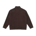 Unisex Boxy Knit Cardigan with Stand-Up Collar and Full Button Placket Fashion Glam