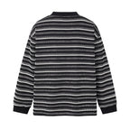 Unisex fine knit sweater in boxy cut with round neck and maritime stripes Fashion Glam