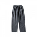 Men's Wide Straight-Leg Cotton Pants with Elastic Tunnel Drawstring and Decorative Side Seams Fashion Glam