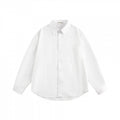 Unisex Oversize Lightweight Structured Cotton Shirt with Chest Pocket and Rounded Hem Fashion Glam