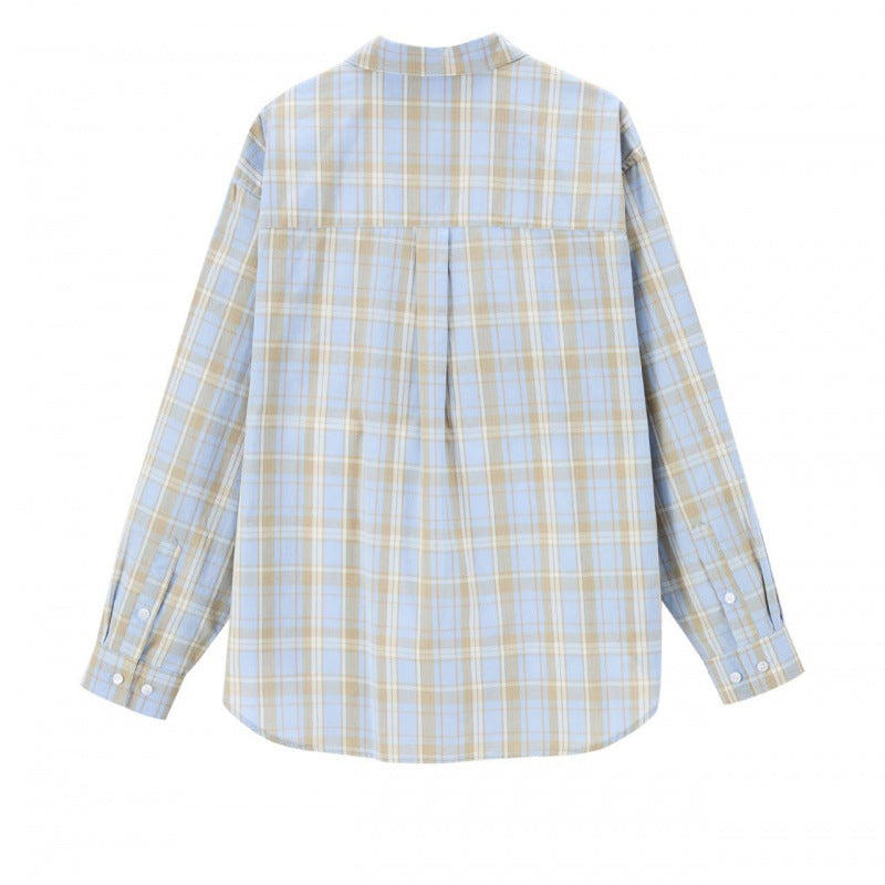 Unisex Boxy-check overshirt with shirt collar and applied chest pocket Fashion Glam