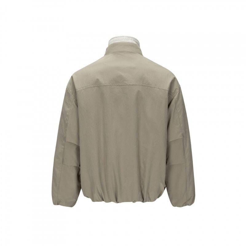 Men's ultralight tech blouson jacket with raglan sleeves, stand-up collar, and zip pockets Fashion Glam