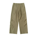 Women High-Waist wide Cargo Pants with dividing seams and patch pockets Fashion Glam