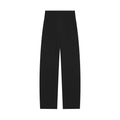 Women's High-Waisted Wide Fabric Pants with Straight Leg and Hidden Waistband Fashion Glam