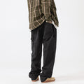 Men's Wide Utility Cargo Pants in Baggy Fit with Large Patch Pockets and Reinforced Knee Areas Fashion Glam