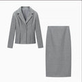 Ladies two-piece tailored business suit with blazer and pencil skirt Fashion Glam