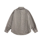[Unisex Oversize Shirt Jacket in Boxy Cut with Chest Pocket Fashion Glam] Fashion Glam