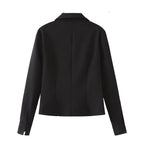 Women Elegant tailored shirt blouse with fine button placket and pointed collar Fashion Glam