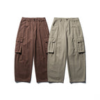 Unisex Wide Cargo Pants in Baggy Cut with Low Crotch, Patch Flap Pockets, and Clean Finish Fashion Glam