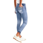 Women's Slim-Fit Stretch-Skinny-Jeans with Narrow Ankle Cuff and Five-Pocket Design Fashion Glam