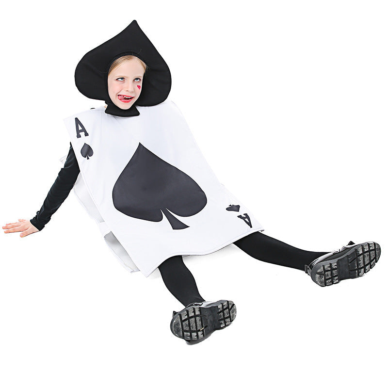 Men's playing cards costume with detailed design and shoulder straps Fashion Glam