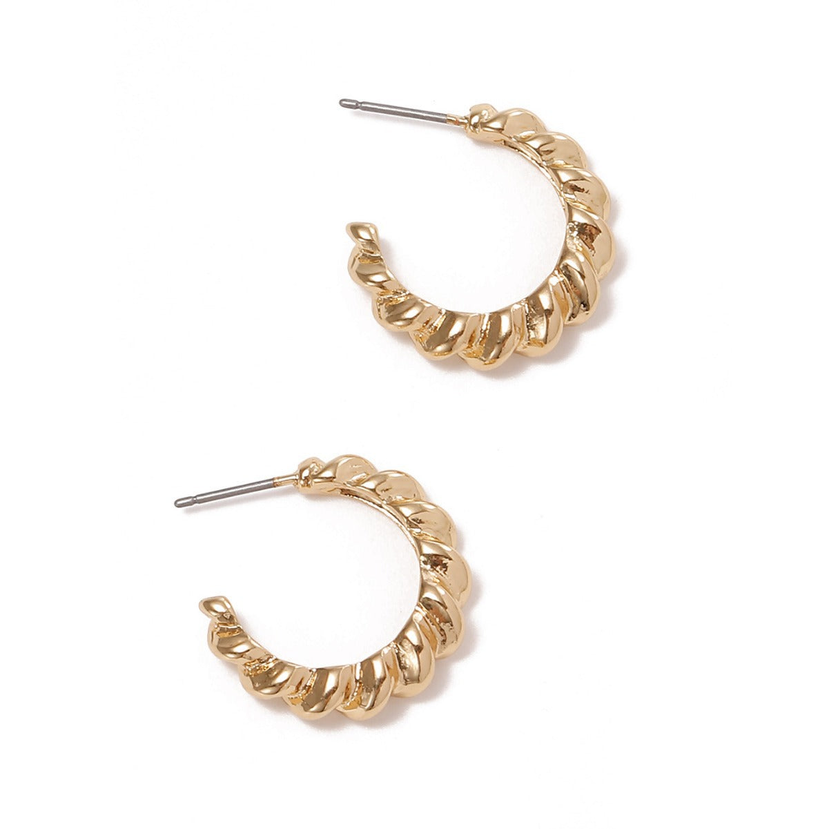 Women Hanging Earrings with Elegant Wave Design Fashion Glam