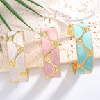 Women's cuff bracelet with artistic design Fashion Glam
