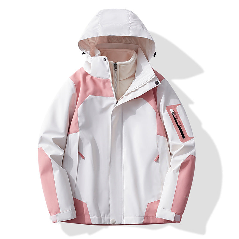 Ladies Multifunctional Trekking Softshell Jacket with removable fleece lining and hood Fashion Glam