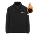 Men's Insulating Zip Fleece Jacket with High Collar and Soft Teddy Lining Fashion Glam