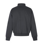 Unisex Short Cut Boxy Jacket with Zipper, High Stand Collar and Leopard Union Jack Print Fashion Glam