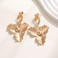 Women's Elegant Statement Earrings with Leaf Design Fashion Glam