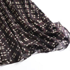 Women's flowing maxi skirt made of chiffon with geometric all-over print and high waist Fashion Glam