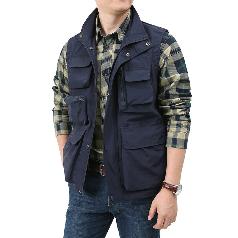 Men's Angler and Photography Vest with Versatile Pockets and Practical Closure Fashion Glam