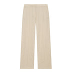 Women's Lightweight Linen Trousers with Wide Leg and Pleat Fashion Glam